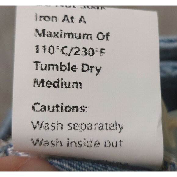 Commense Women's Vintage Denim High-Waisted Wide-Leg Jeans Size XL 33" Waist - Picture 7 of 10